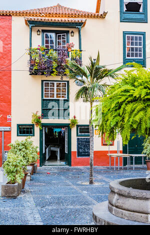 Placeta De Borrero - Square di Borrero- Santa Cruz de La Palma. La Palma. Tenerife. Isole Canarie. Spagna Foto Stock