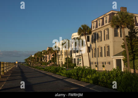 La storica batteria in Charleston, Carolina del Sud Foto Stock