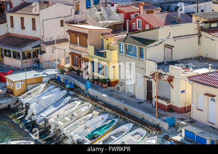 LE VALLON DES AUFFES, MARSIGLIA, BDR, FRANCIA 13 Foto Stock