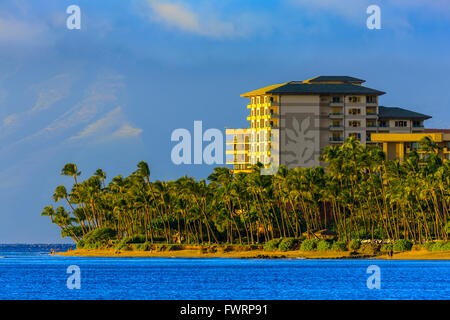 Maui, Hawaii, STATI UNITI D'AMERICA Kaanapali Beach resort condominio Foto Stock