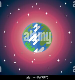 Vettore icona piatto di terra Illustrazione Vettoriale