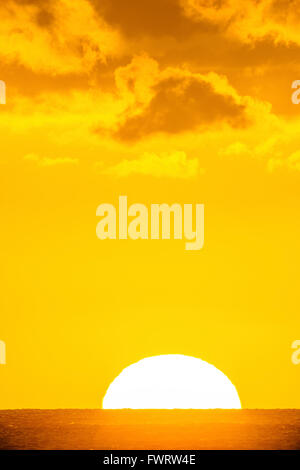 Tramonto su Maui Foto Stock