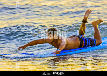 Surf a Maui Foto Stock