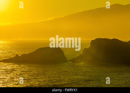 Poelua Bay e costa nord, Maui Foto Stock