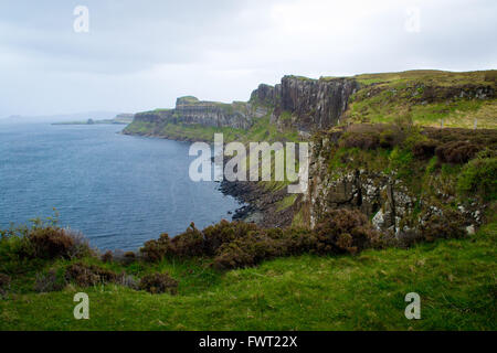 Kilt Rock viewpoint sull'Isola di Skye in Scozia. Foto Stock