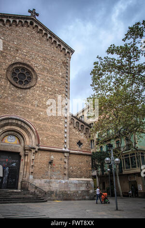 Plaça de la Virreina, quartiere di Gràcia, Barcellona, Spagna Foto Stock