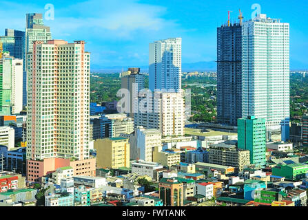 Makati città architettura- è una delle 17 città che compongono la Metro Manila. Foto Stock