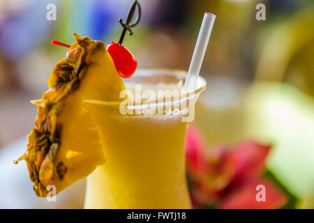 La Pina Colada drink in Maui Foto Stock