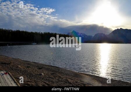 Colter Bay, il lago Jackson, Jackson, Wyoming USA Foto Stock