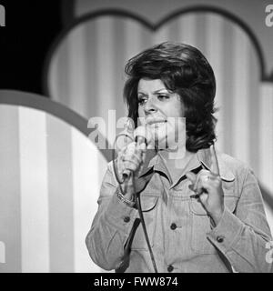 Deutsche Schlager-, Blues- und Jazzsängerin gioia Fleming, Deutschland 1970er Jahre. Il tedesco Schlager, blues e jazz cantante gioia Fleming, Germania degli anni settanta. Foto Stock