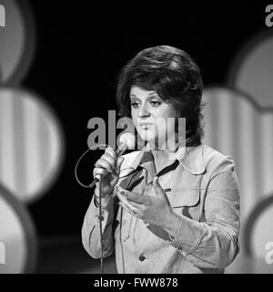 Deutsche Schlager-, Blues- und Jazzsängerin gioia Fleming, Deutschland 1970er Jahre. Il tedesco Schlager, blues e jazz cantante gioia Fleming, Germania degli anni settanta. Foto Stock