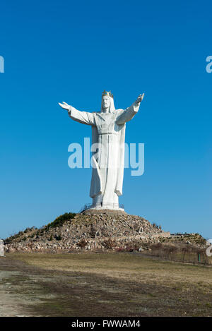 Cristo Re, il più grande del mondo statua di Gesù, Swiebodzin, Lubusz Voivodato in Polonia occidentale, Europa Foto Stock