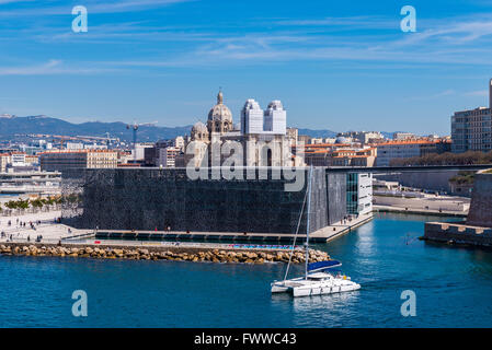 Le Mucem Marsiglia Bouche du Rhone Francia Foto Stock