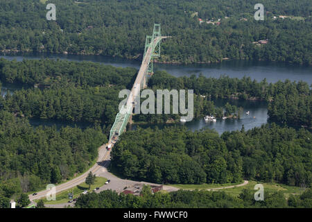 Isole 1000 bridge da Hill Isola, Ont., il 29 giugno 2014. Foto Stock