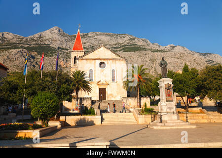 Città Makarska in Croazia Foto Stock