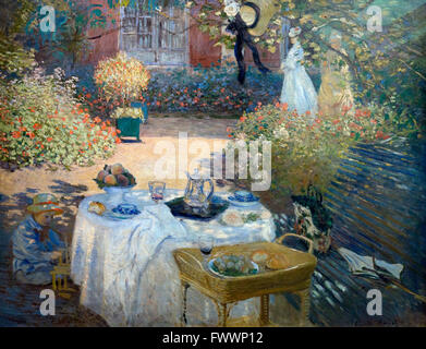 Il pranzo, Le Dejeuner da Claude Monet 1873 Musee D'ORSAY Parigi Francia Europa Foto Stock
