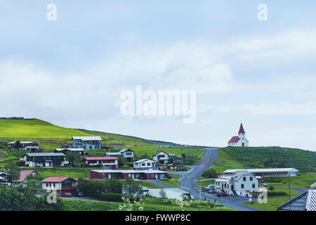 Vik, piccolo villaggio in Islanda Foto Stock