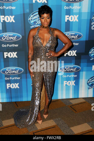 Hollywood, CA, Stati Uniti d'America. 7 apr, 2016. Fantasia. Gli arrivi per FOX ''American Idol'' finale per la stagione di arrivederci tenutosi presso il Teatro Dolby. Photo credit: Birdie Thompson/AdMedia Credito: Birdie Thompson/AdMedia/ZUMA filo/Alamy Live News Foto Stock