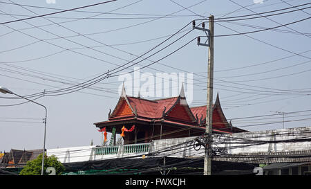 Villaggio tradizionale thai bo canzone Foto Stock