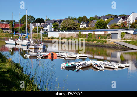 Porto di Vannes, comune nel dipartimento di Morbihan, in Bretagna nel nord-ovest della Francia Foto Stock
