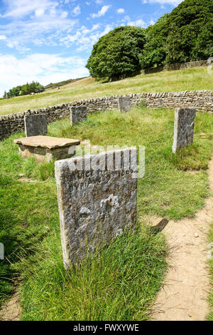 Riley Graves Eyam Derbyshire England Regno Unito foto scattata dal sentiero pubblico Foto Stock