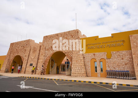 Aristides Pereira Aeroporto Internazionale Rabil Boa Vista Isole di Capo Verde in Africa Foto Stock