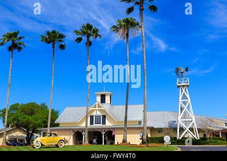 Ingresso anteriore per celebrazione Golf Club, celebrazione, Florida, America Foto Stock