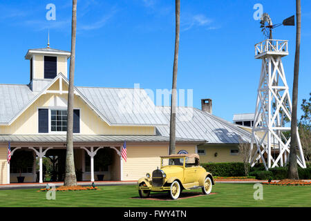 Ingresso anteriore per celebrazione Golf Club, celebrazione, Florida, America Foto Stock