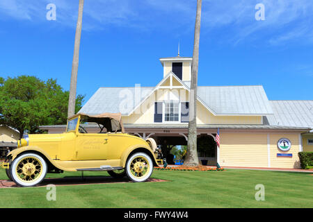 Ingresso anteriore per celebrazione Golf Club, celebrazione, Florida, America Foto Stock