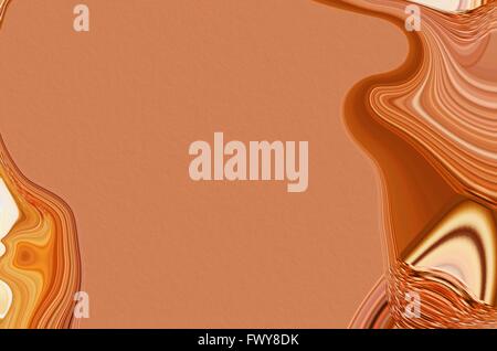 Rosso arancione curve e modello di carta di texture nella casella di testo Foto Stock