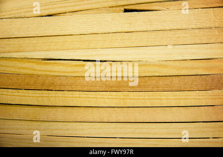 Sacco di listelli di legno come il muro texture pattern. Foto Stock