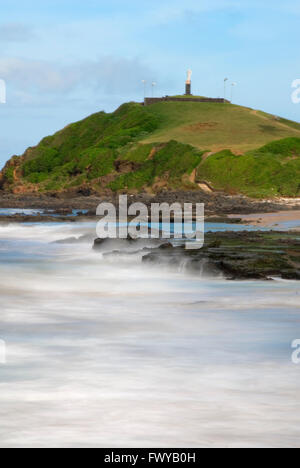 Vista di Morro do Cristo (collina del Cristo), quartiere barra, Salvador, Bahia, Brasile Foto Stock