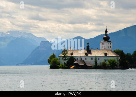 Schloss Ort castello nei pressi di Gmunden sul lago Traunsee Foto Stock