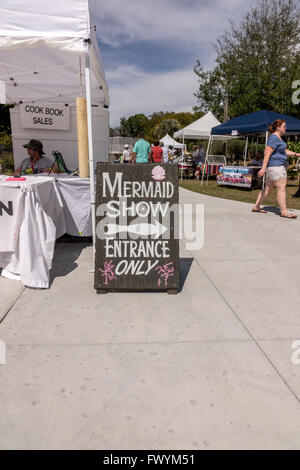 I fornitori a 2016 Swampfest a Weeki Wachee Springs State Park Florida un evento annuale di Musica e Cibo Foto Stock