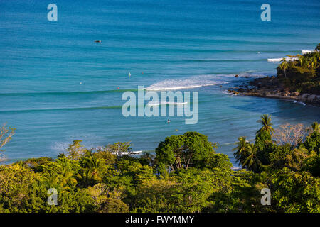Penisola di OSA, COSTA RICA - Pan Dulce spiaggia e l'Oceano Pacifico. Foto Stock