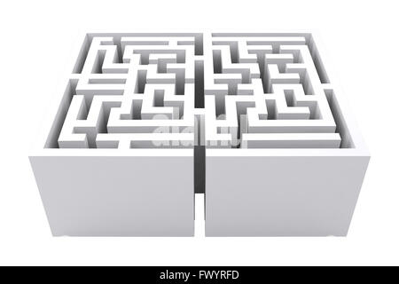 Immagine composita del maze Foto Stock