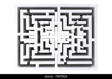 Immagine composita del maze Foto Stock