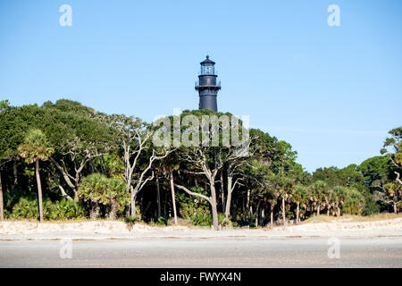 Faro di caccia Island State Park, Sud Carolina, STATI UNITI D'AMERICA Foto Stock