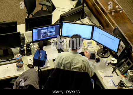 L'interno CNN Studio Tour, Atlanta, Georgia, Stati Uniti d'America Foto Stock