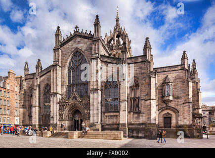 La Cattedrale di St Giles, Edimburgo, Scozia, Regno Unito Foto Stock