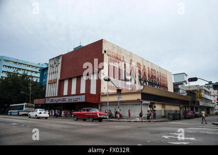 La rampa street nel Vedado Foto Stock