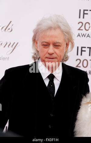 Dublino, Irlanda. Il 9 aprile 2016. Bob Geldof all'IFTA Film & Drama Awards (l'Irish Film & Television Academy) presso la Mansion House di Dublino, Irlanda sabato 9 aprile 2016. Credito: Doreen Kennedy/Alamy Live News Foto Stock