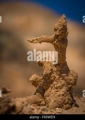 Di sabbia naturale scaltures in fuerteventura canarie-isole canarie Spagna Foto Stock