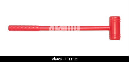 Grande martello giocattolo isolati su sfondo bianco Foto Stock