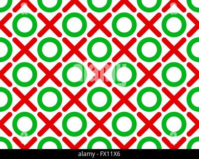 Tic Tac Toe sfondo senza giunture Illustrazione Vettoriale