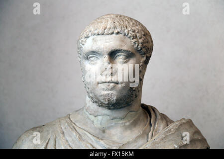 Geta (189-211 AD). Imperatore romano. Busto. 209-212 d.c. Da Roma. Museo Nazionale Romano. Palazzo Massimo. Roma, Italia. Foto Stock