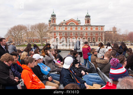 Ellis Island, New Jersey, New York, Stati Uniti d'America. Foto Stock