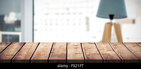 Immagine composita del tavolo in legno Foto Stock
