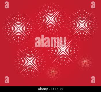 Illustrazione vettoriale di sfondo con fuochi d'artificio Illustrazione Vettoriale