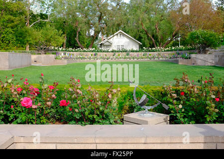 Richard Nixon il luogo di nascita e la casa d'infanzia in Yorba Linda, California Foto Stock
